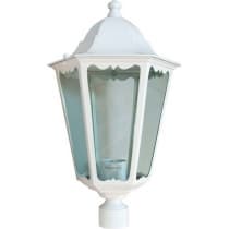 Светильник садово-парковый, серии «Классика» FERON 6203 1*100W, E27, 230V, IP44, цвет белый, 6-и гранник, на столб 11067