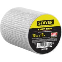 Сетка самоклеящаяся стеклотканевая STAYER 10 см х 10 м, 3х3 мм FIBER-Tape 1246-10-10