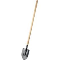 Штыковая лопата c ребрами жесткости ЗУБР ПРОФИ-5, ЛКО, деревянный черенок, 1450 мм 39455