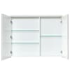 Зеркальный шкаф Aquaton Брук 100 белый (1A200702BC010)