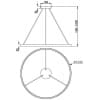 Подвесной светильник Maytoni Rim MOD058PL-L54BK