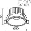 Точечный светильник Maytoni Round DL058-12W3K-W