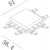 Коннектор CN-SWG-SLIM-BL-T