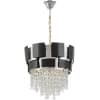 Подвесная люстра Lumina Deco Kruvia LDP 7045-400 BK+CHR