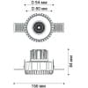 Точечный светильник Italline IT08-8021 white 4000K