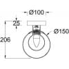 Настенно-потолочный светильник Maytoni Basic form MOD521WL-01G1