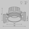 Точечный светильник Maytoni Round DL058-7W4K-TRS-BS